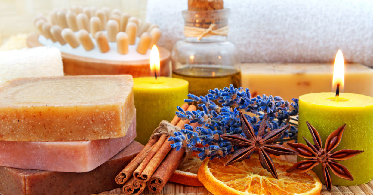 Homemade soaps and beauty products in reusable jars are a natural choice and make for ideal bathroom decor ideas. Homemade soaps and beauty products in reusable jars are a natural choice and make for ideal bathroom decor ideas.