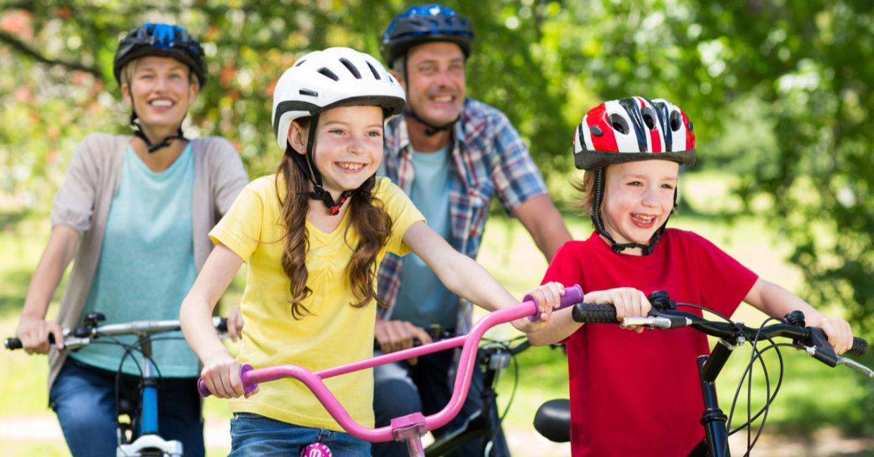Family bike ride Family bike ride