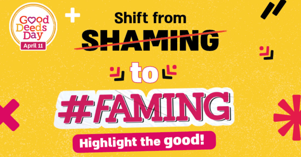 Highlight the good by joining the hashtag FAMING campaign Highlight the good by joining the hashtag FAMING campaign