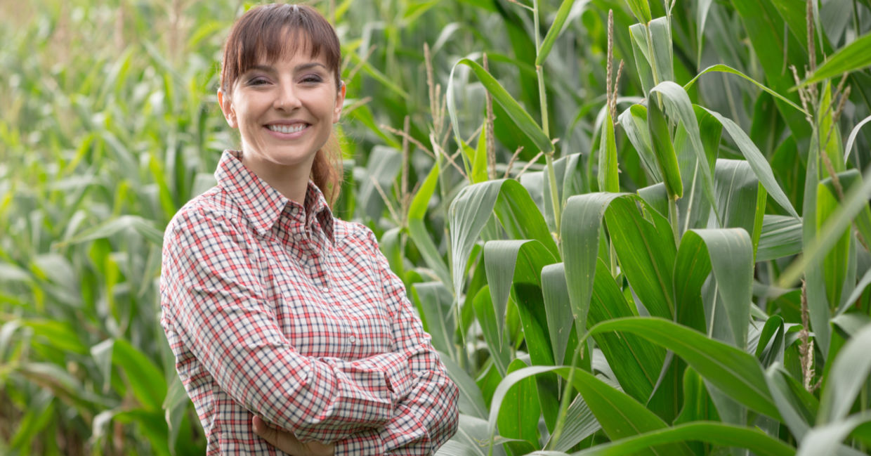 Young woman farming Young woman farming