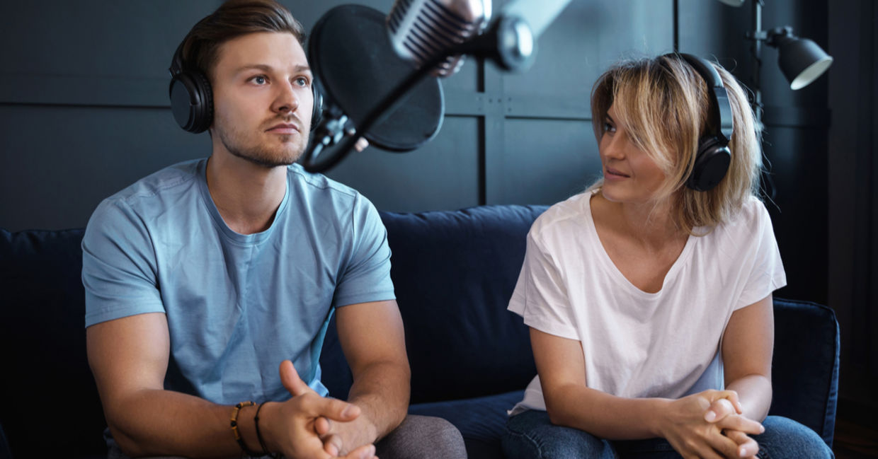 Recording a podcast interview Recording a podcast interview