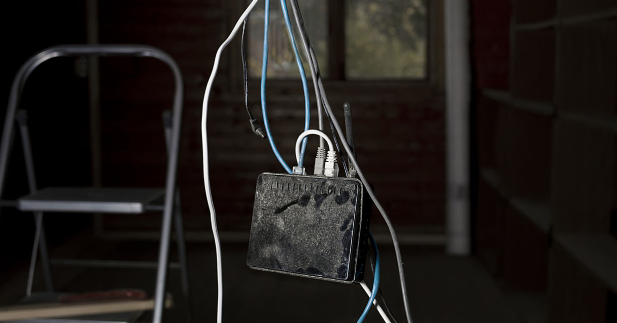 Dusty WiFi router