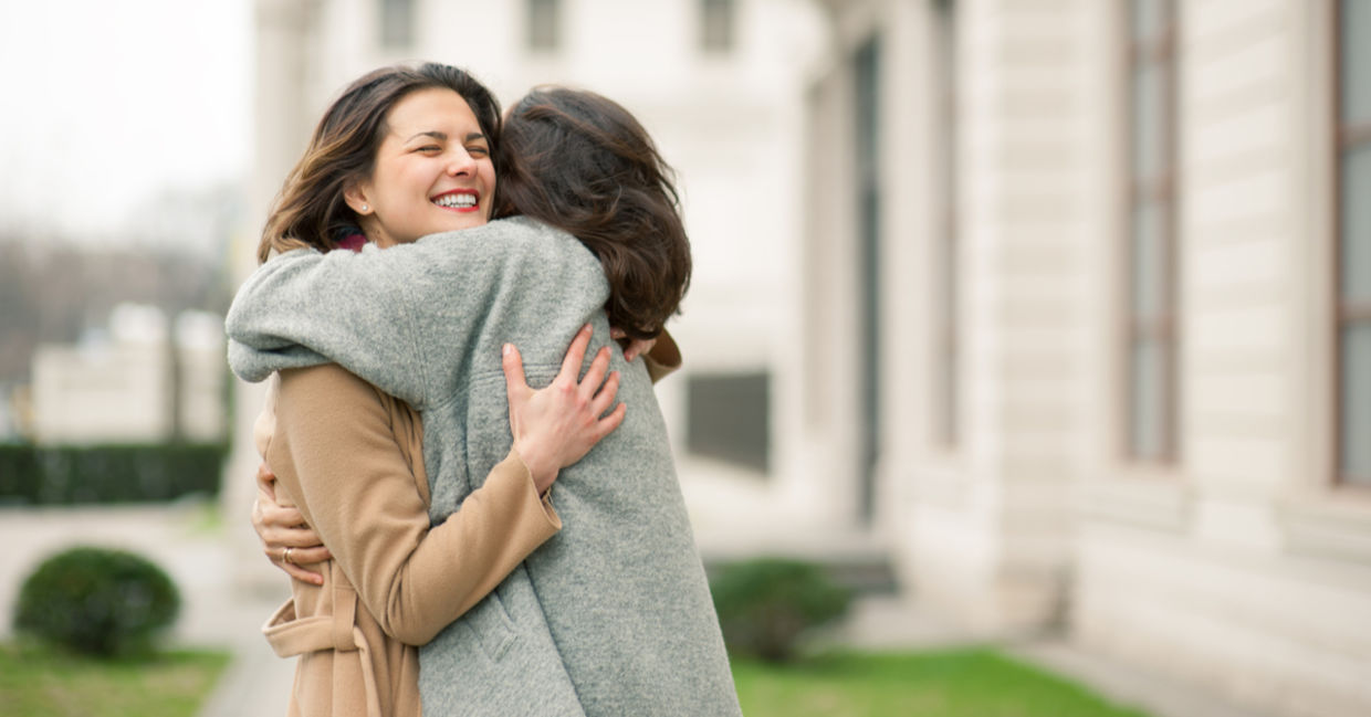 people hugging