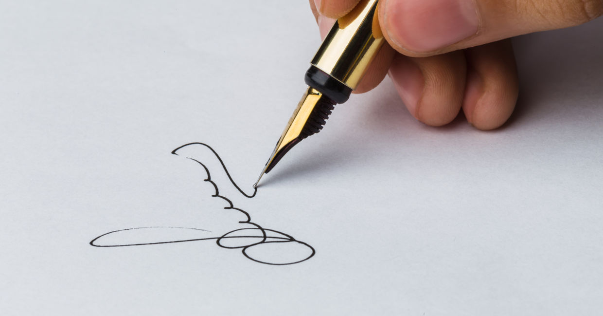 Pen and signature