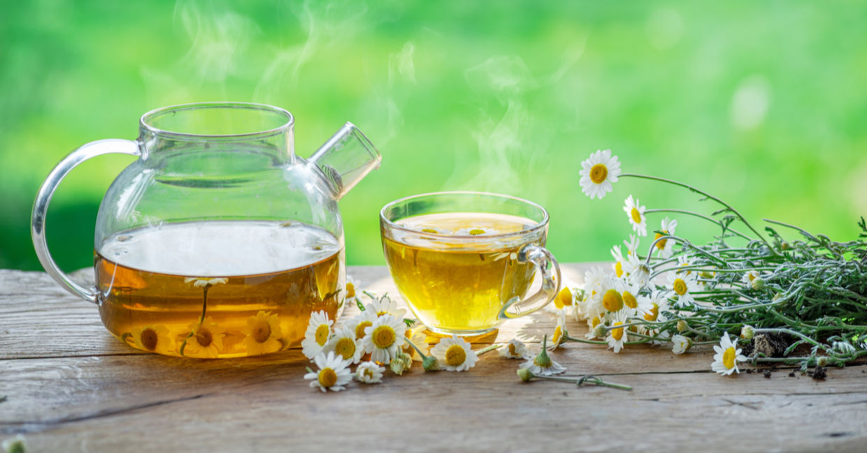 Sooth a sinus headache with Chamomile tea. Sooth a sinus headache with Chamomile tea.