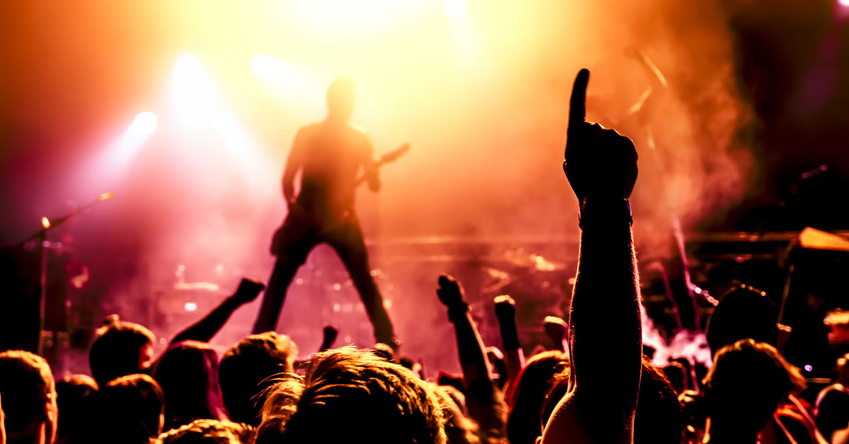 A rock concert A rock concert