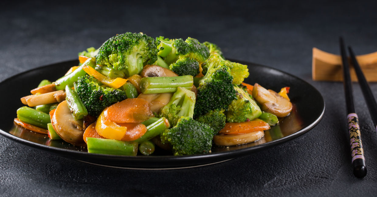 Healthy Chinese food. Healthy Chinese food.