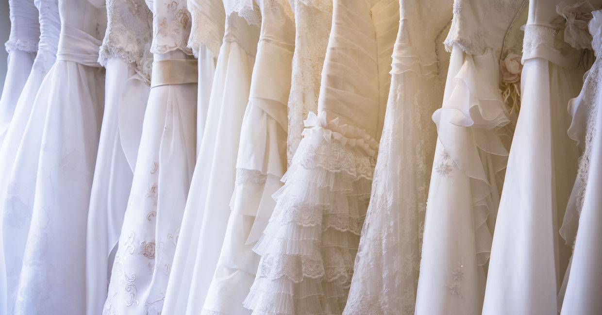 Wedding dress on mannequins Wedding dress on mannequins