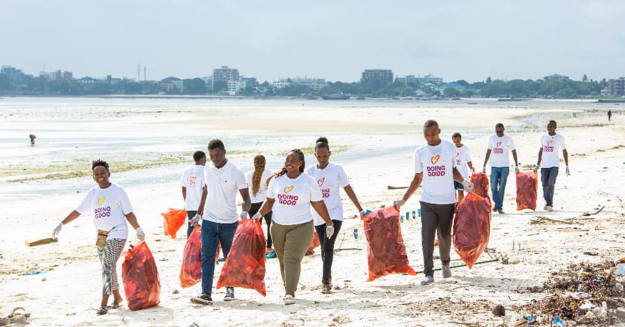 Good Deeds Day Tanzania participated in a beach cleanup Good Deeds Day Tanzania participated in a beach cleanup
