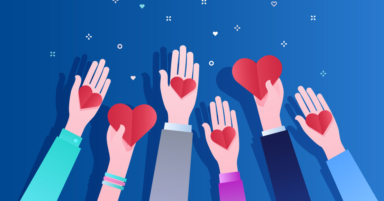 Giving from the heart (Shutterstock) Giving from the heart (Shutterstock)