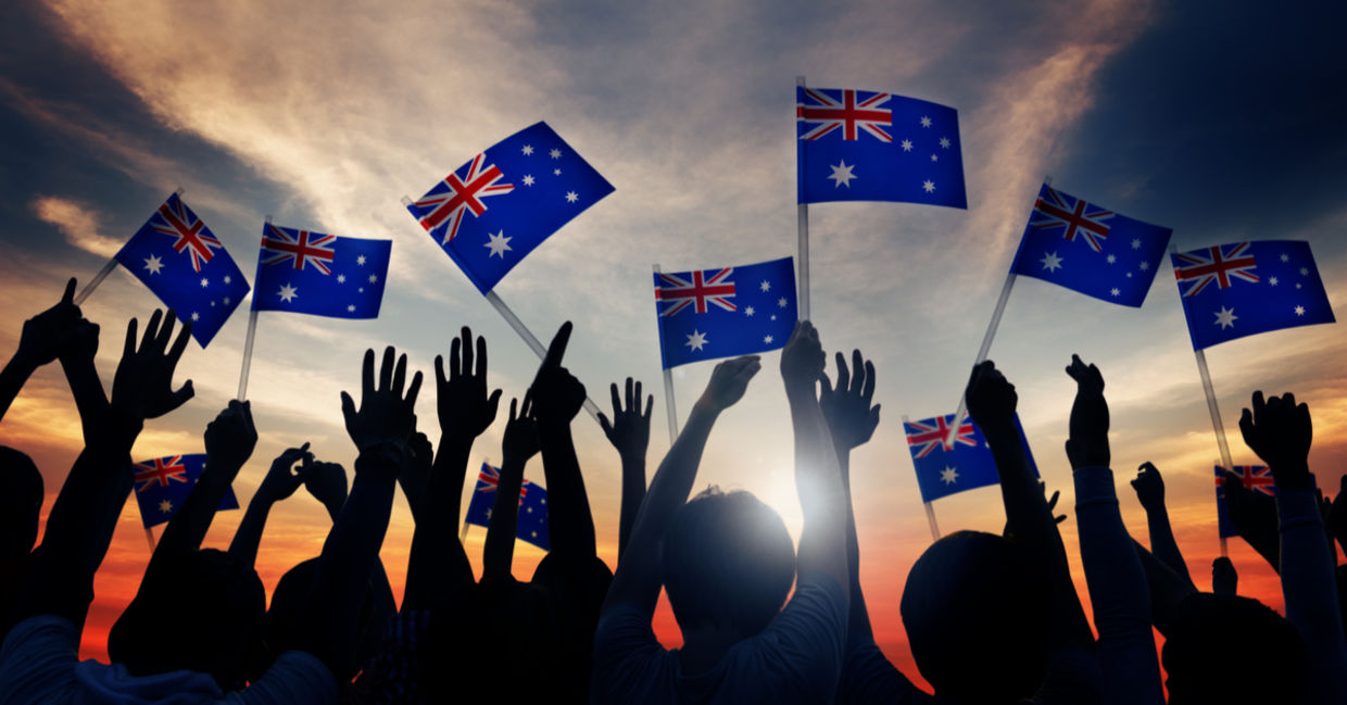 Aussie, Aussie, Aussie! (Shutterstock) Aussie, Aussie, Aussie! (Shutterstock)