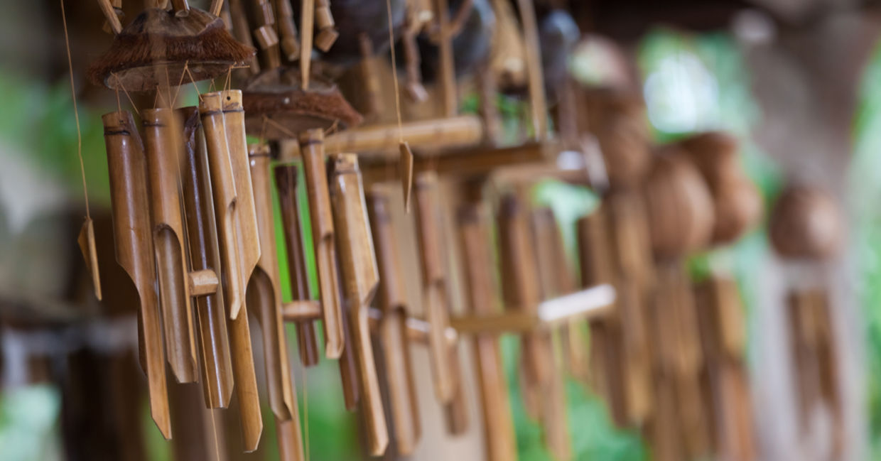 Wooden wind chimes Wooden wind chimes
