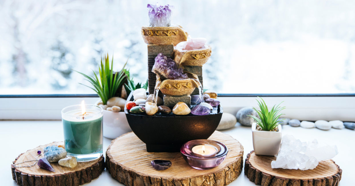 Crystals will accent your sacred space. Crystals will accent your sacred space.