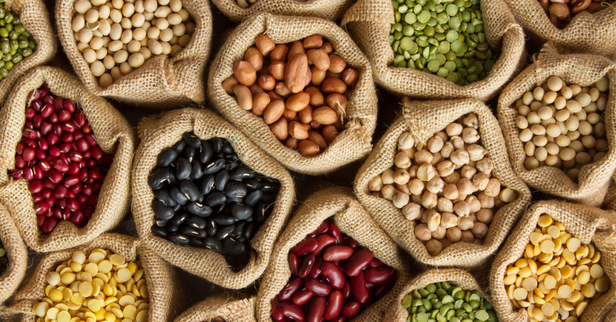 Include legumes in your vegan diet.