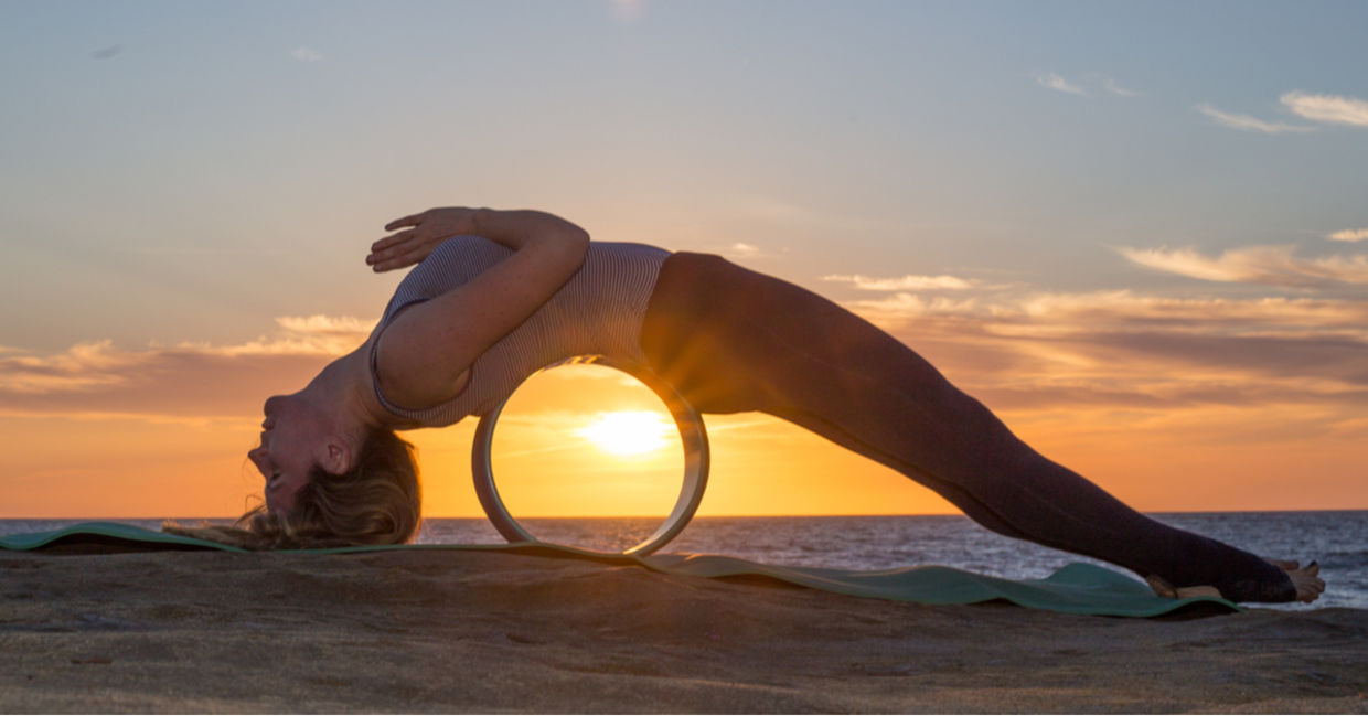 The wheel is an energizing yoga pose. The wheel is an energizing yoga pose.