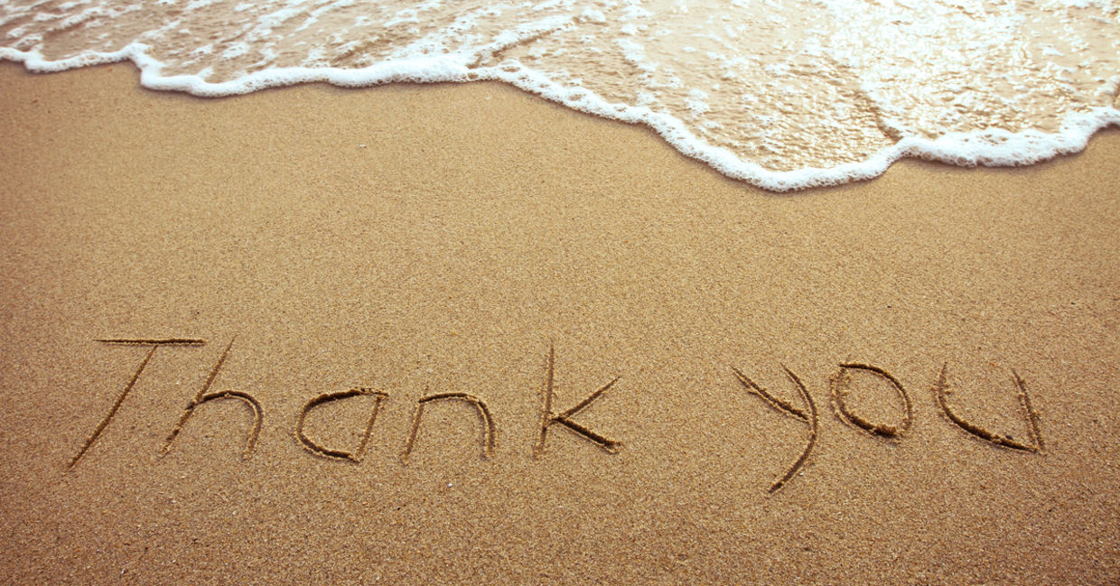 Say thank you.