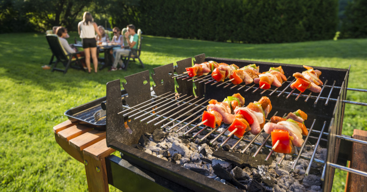 Having a BBQ on a warm summer day. Having a BBQ on a warm summer day.
