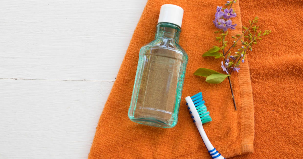 DIY mouthwash for good oral hygiene. DIY mouthwash for good oral hygiene.