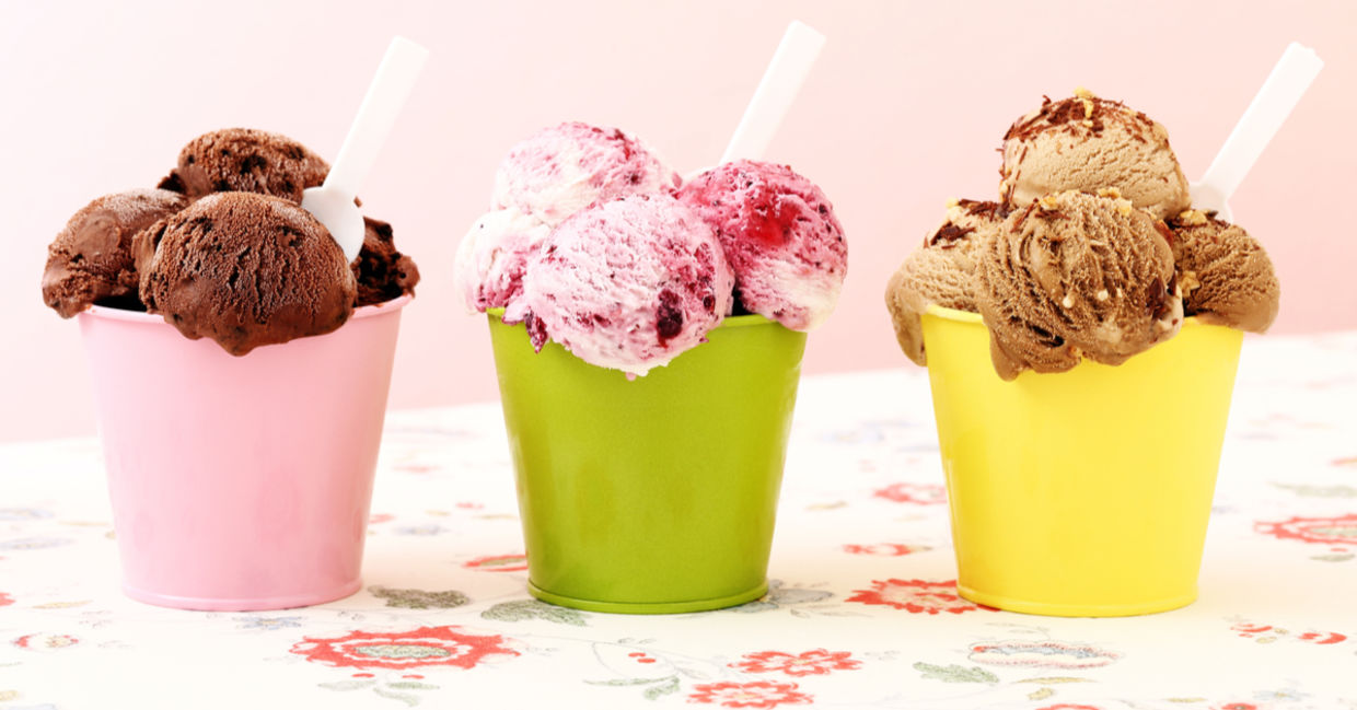Non-dairy ice cream desserts. Non-dairy ice cream desserts.
