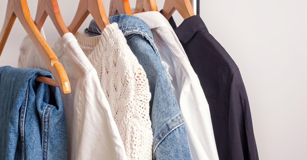 A capsule wardrobe uses basic clothing. A capsule wardrobe uses basic clothing.