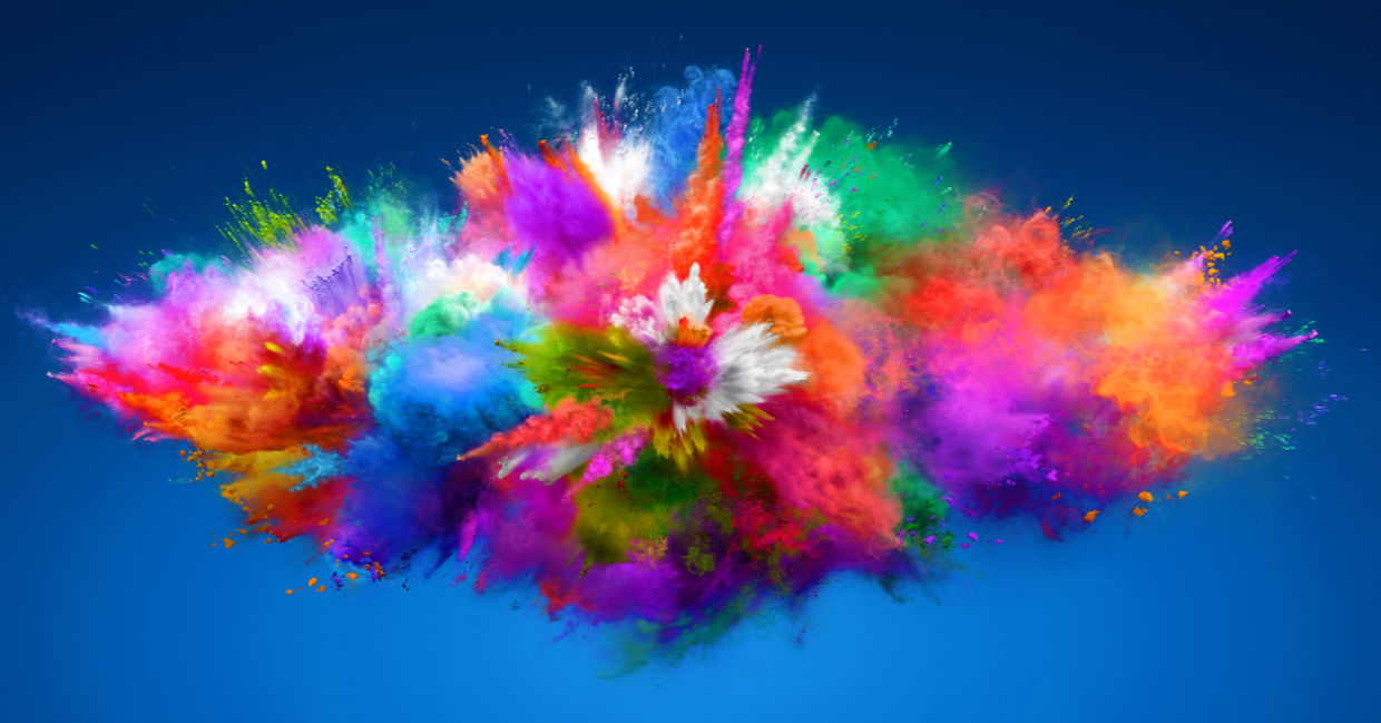 Burst of colors