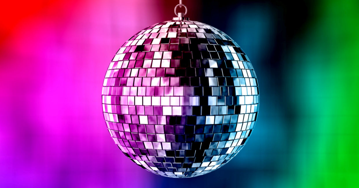 Nightclub dance floor with spotlight Nightclub dance floor with spotlight