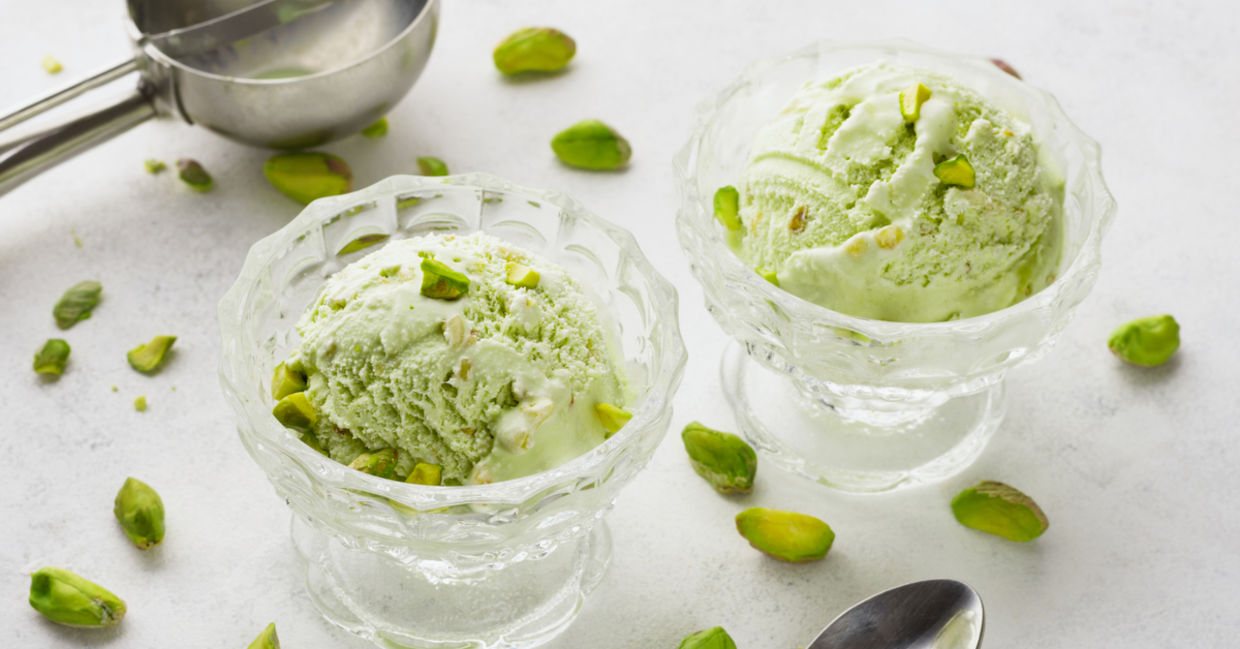 Pistachio nut ice cream is a go-to treat. Pistachio nut ice cream is a go-to treat.