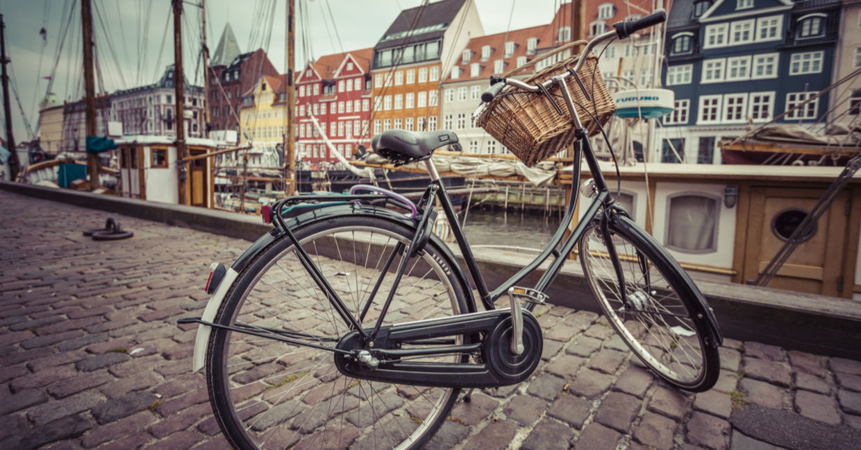 Bicycling riding is a good Scandinavian habit. Bicycling riding is a good Scandinavian habit.