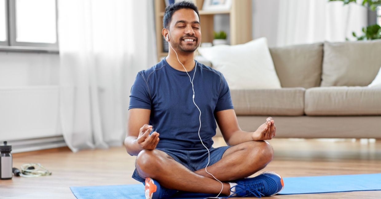 Morning meditation.