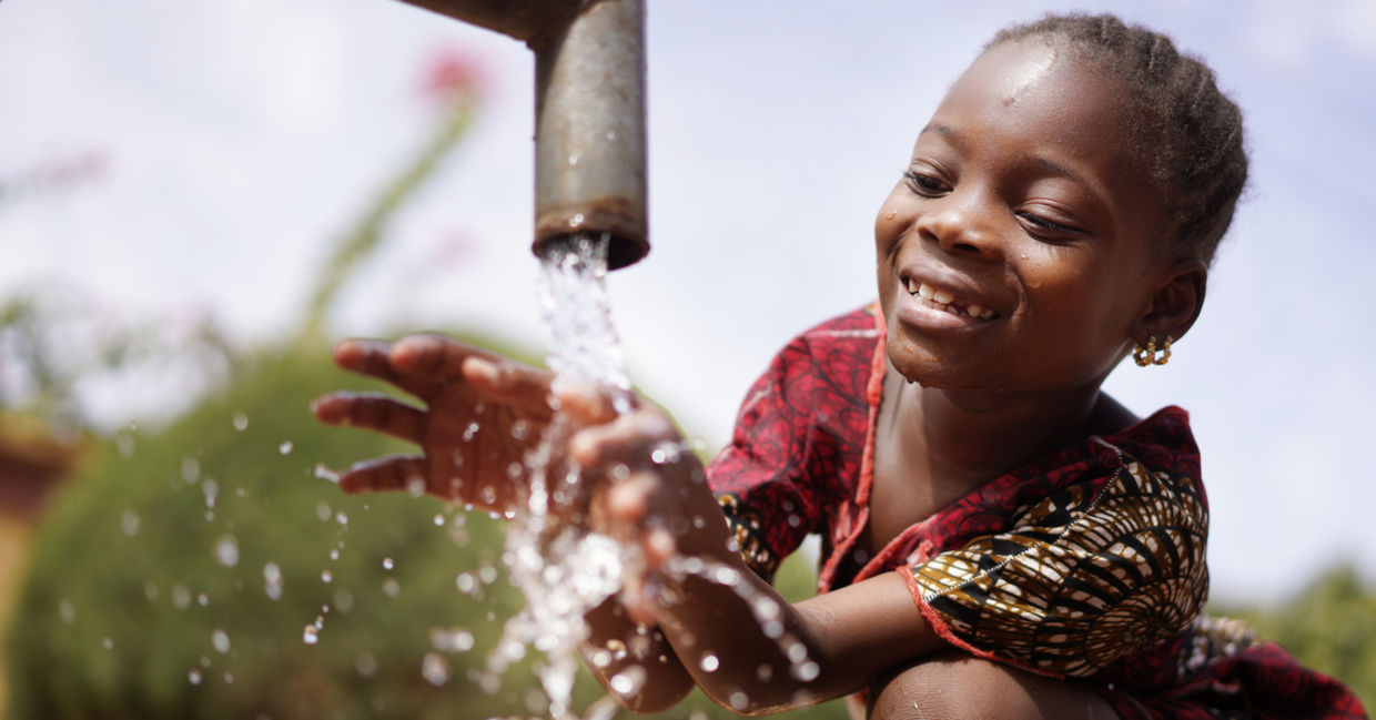 Clean drinking water. Clean drinking water.