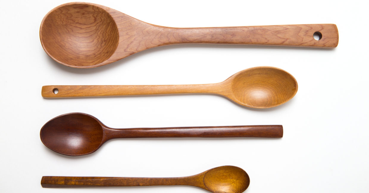 A selection of wooden spoons. A selection of wooden spoons.
