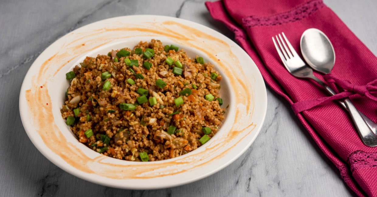 Fried millet is full of fiber. Fried millet is full of fiber.
