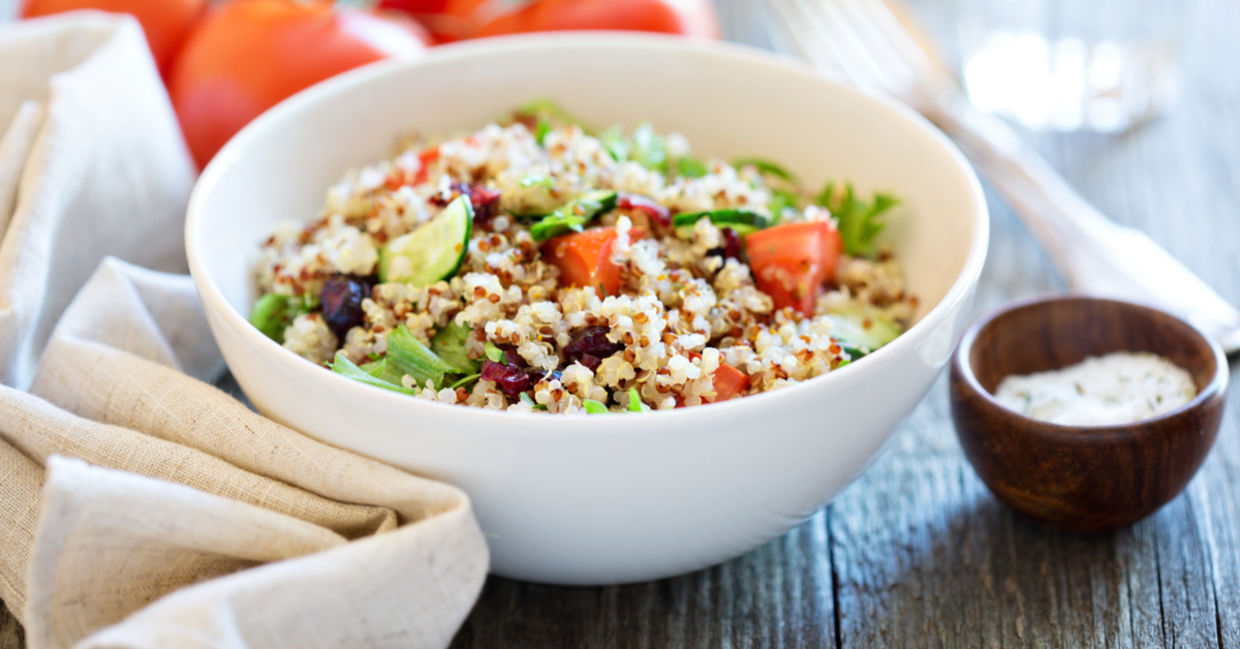 The quinoa in this salad is a complete protein. The quinoa in this salad is a complete protein.