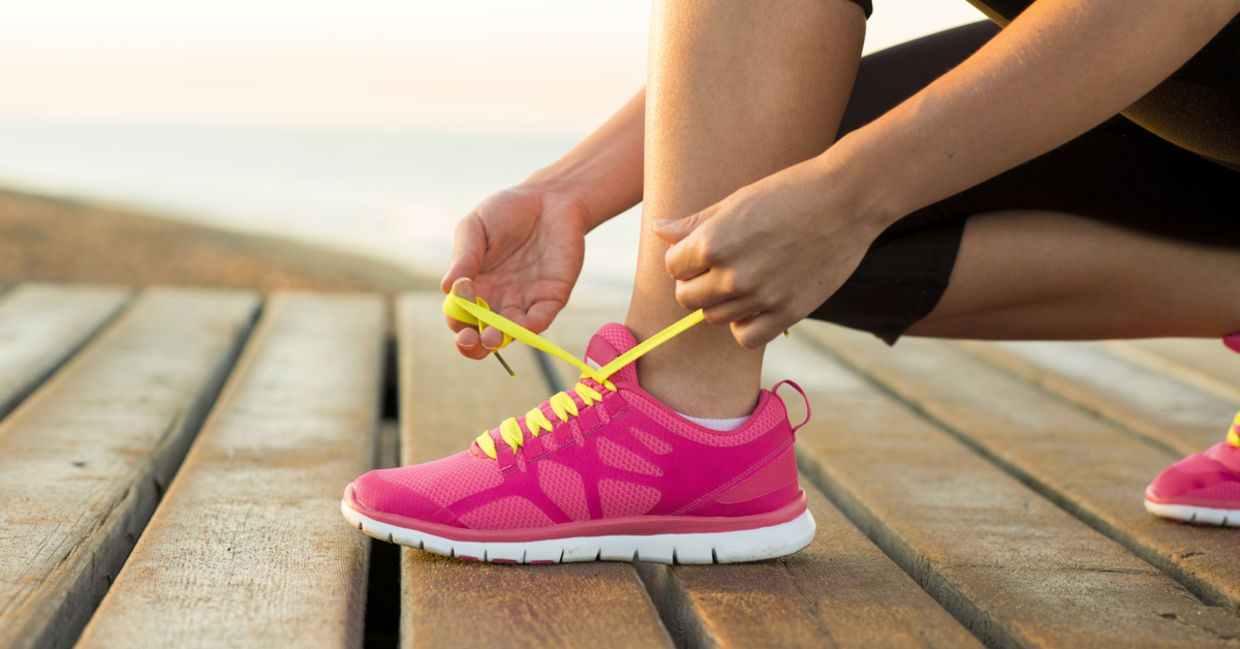 Getting the running shoes you need to complete the goal. Getting the running shoes you need to complete the goal.