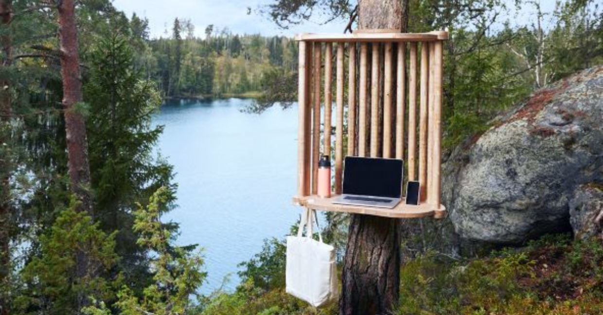 Forest workstation in Lahti, Finland Forest workstation in Lahti, Finland