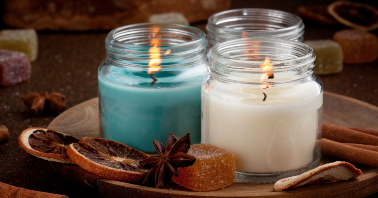Blue and white candles induce calmness, spirituality, and inspiration. Blue and white candles induce calmness, spirituality, and inspiration.