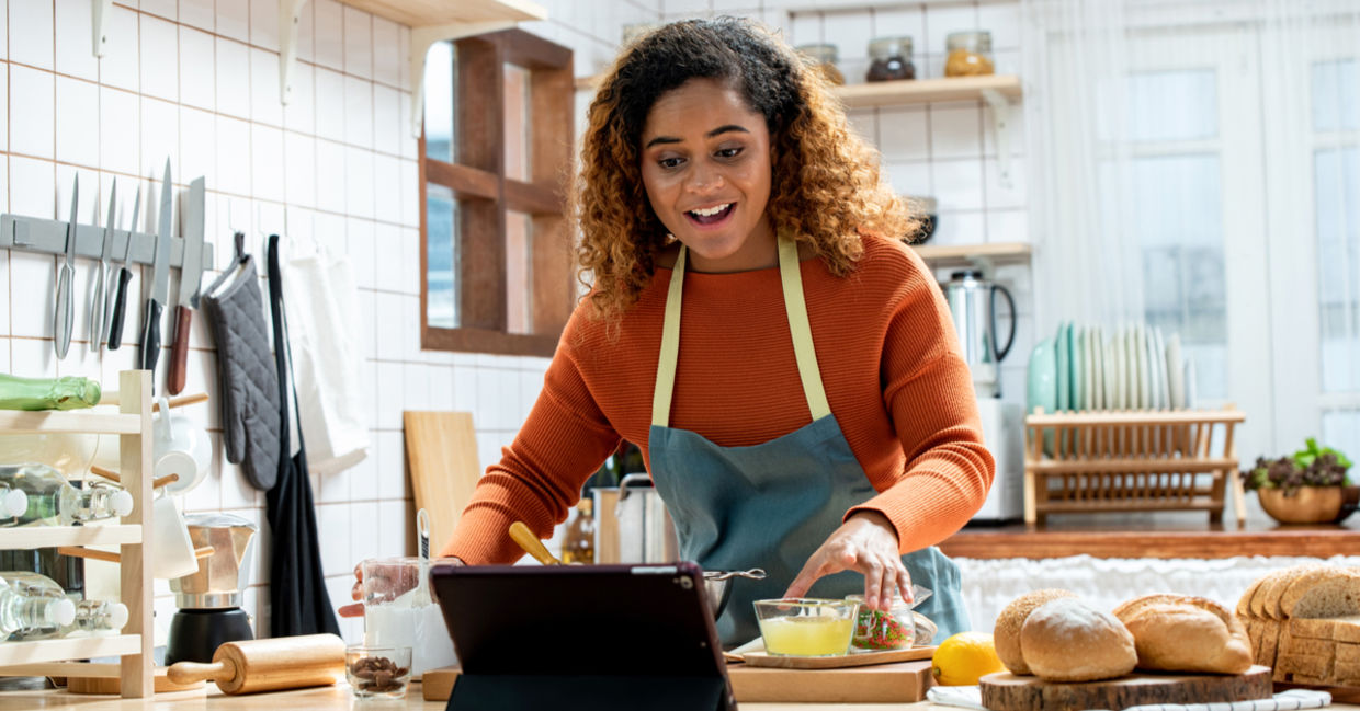 Try a new recipe once a month. Try a new recipe once a month.