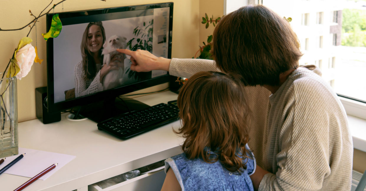 Stay in touch with family and friends on Zoom or Skype. Stay in touch with family and friends on Zoom or Skype.