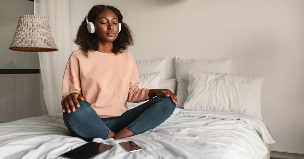 Meditate as part of your wellness routine. Meditate as part of your wellness routine.