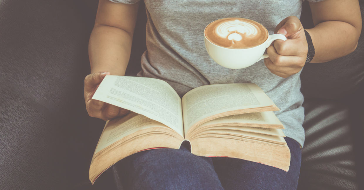 Reading a book. Reading a book.