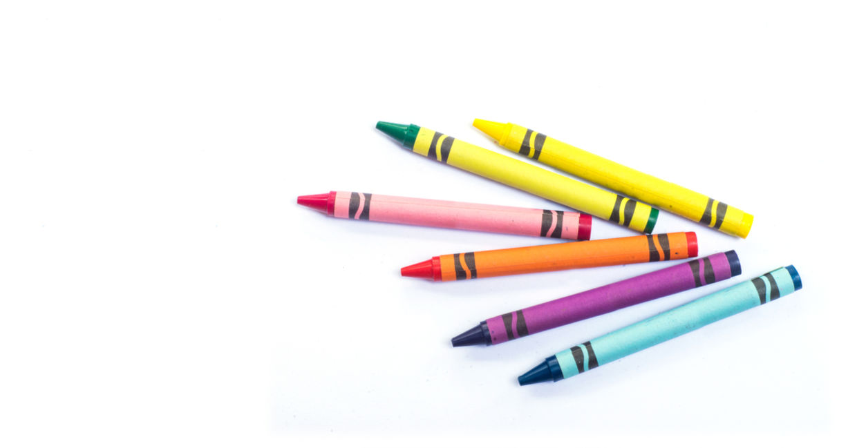 Give out crayons.