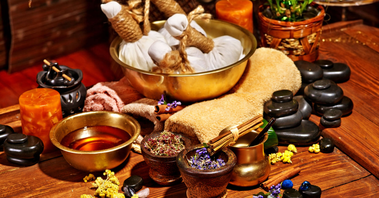 Ayurvedic spa massage for wellness. Ayurvedic spa massage for wellness.