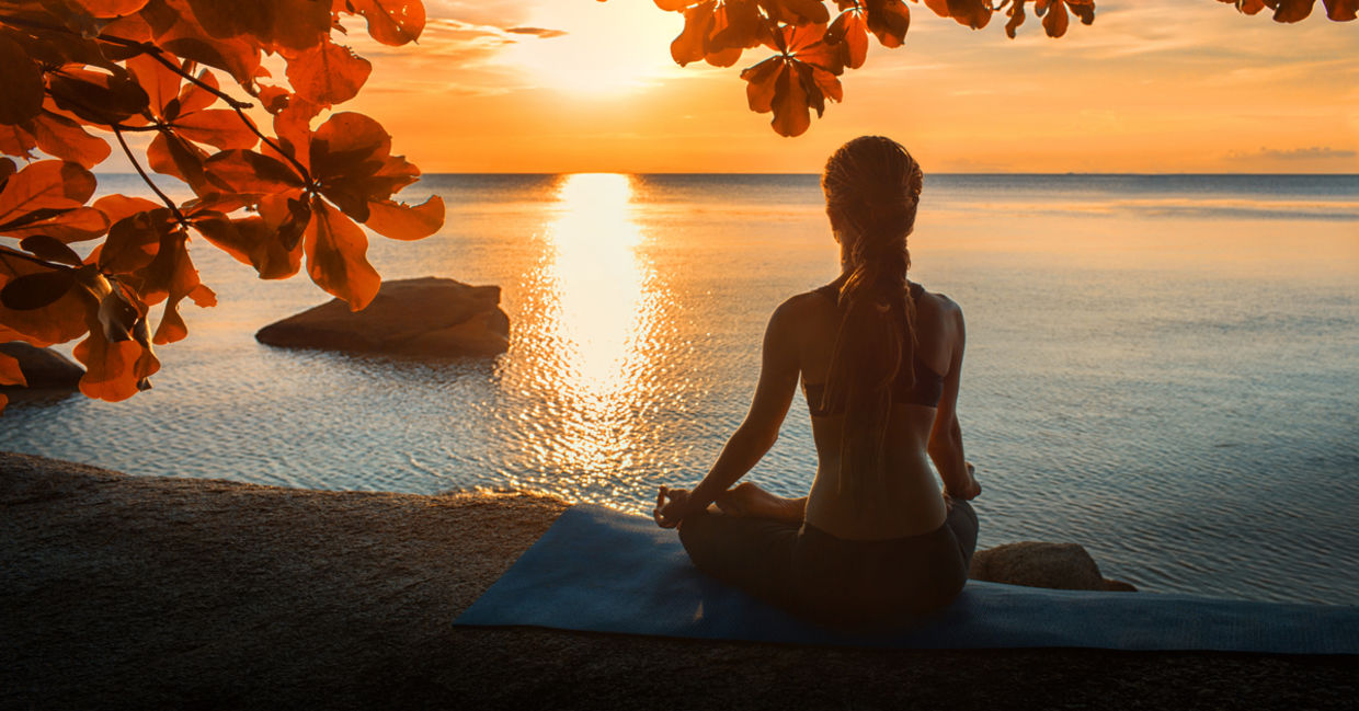 Woman meditating. Woman meditating.