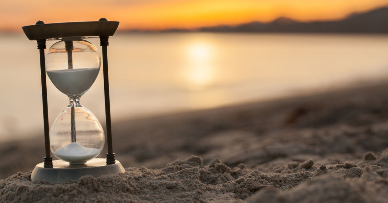 Use an hourglass. Use an hourglass.