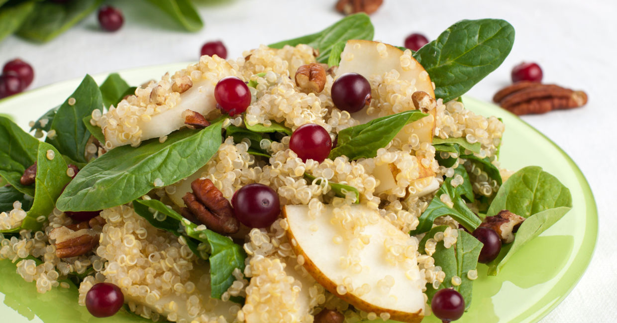 Hearty quinoa salad. Hearty quinoa salad.