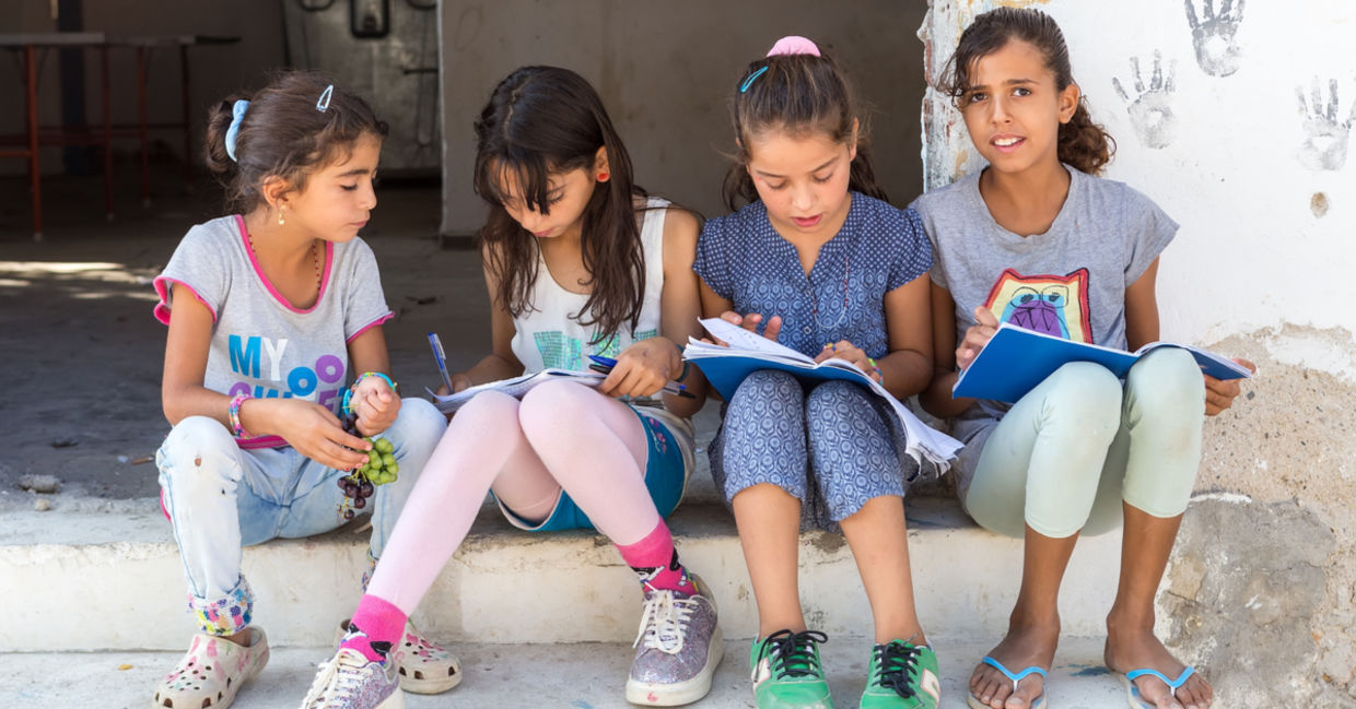 Volunteer to help refugees. Volunteer to help refugees.
