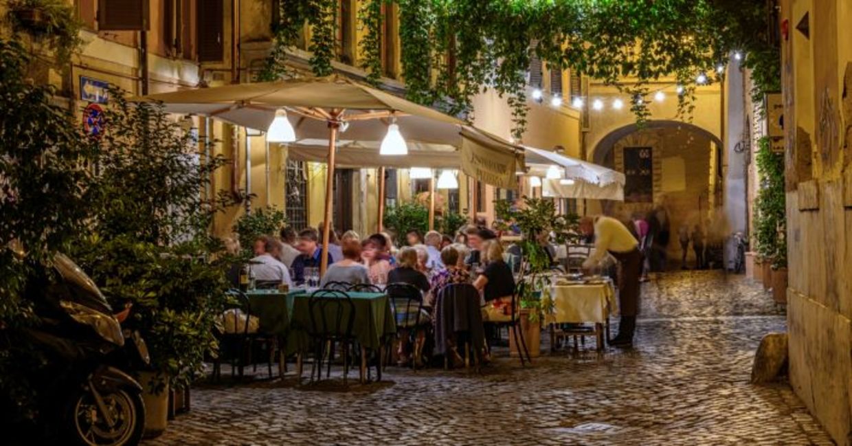 European cafe.