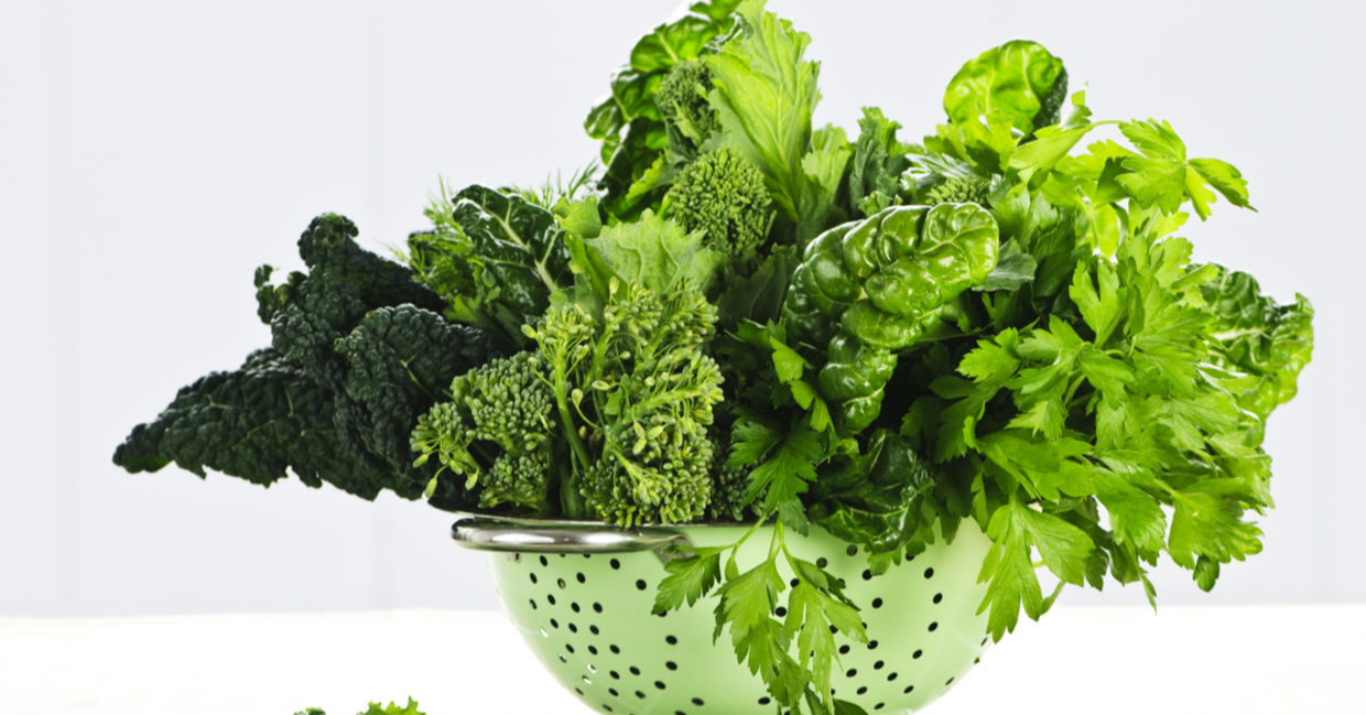 Leafy green superfoods are good for gut health. Leafy green superfoods are good for gut health.