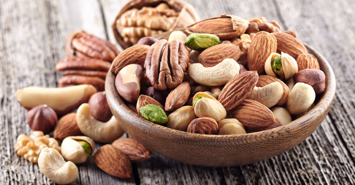 Enjoy snacking on healthy nuts. Enjoy snacking on healthy nuts.