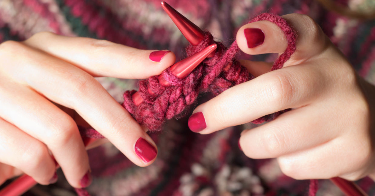 Knitting can help exercise your joints. Knitting can help exercise your joints.